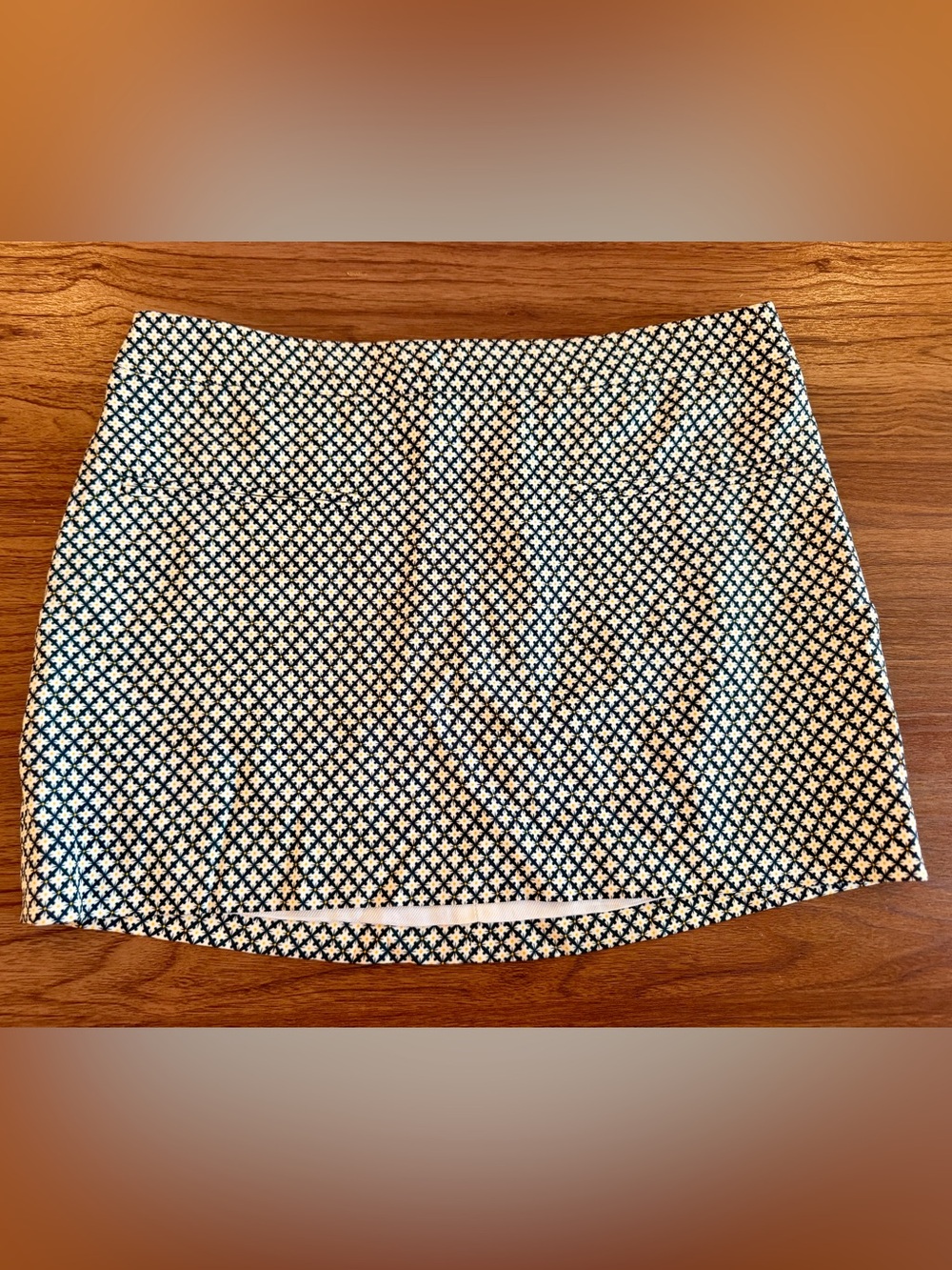 Stella McCartney Size 36 Womens Mini Skirt Floral Structured Y2K Blue VTG style